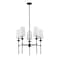 Z-Lite Emily 5 Light Chandelier, Matte Black & Off White 3033-5MB - alternate 7